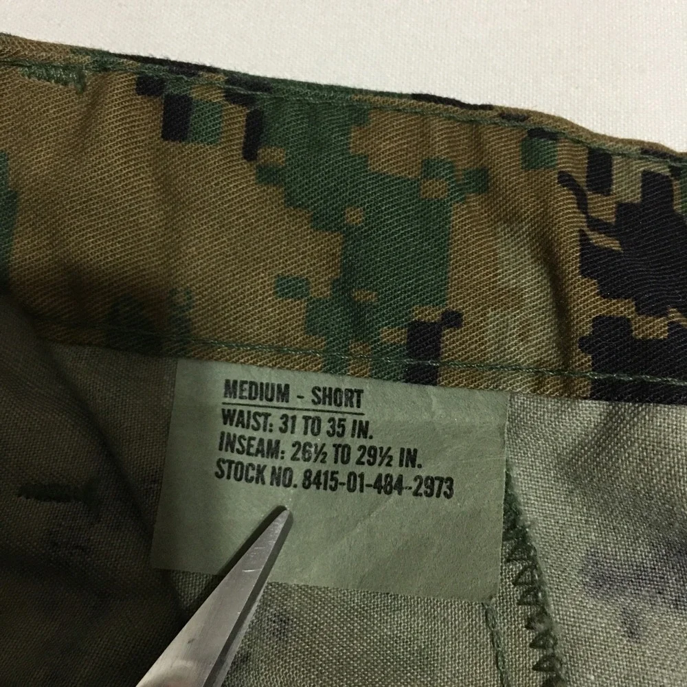 Trousers Woodland MARPAT Camouflage MCCUU Medium Short Green Digital Camo